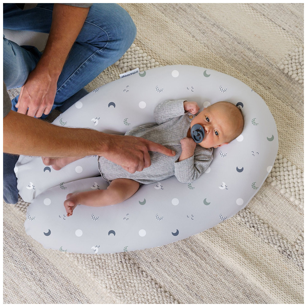 Doomoo - Buddy Nursing Pillow - Blue Grey Moon