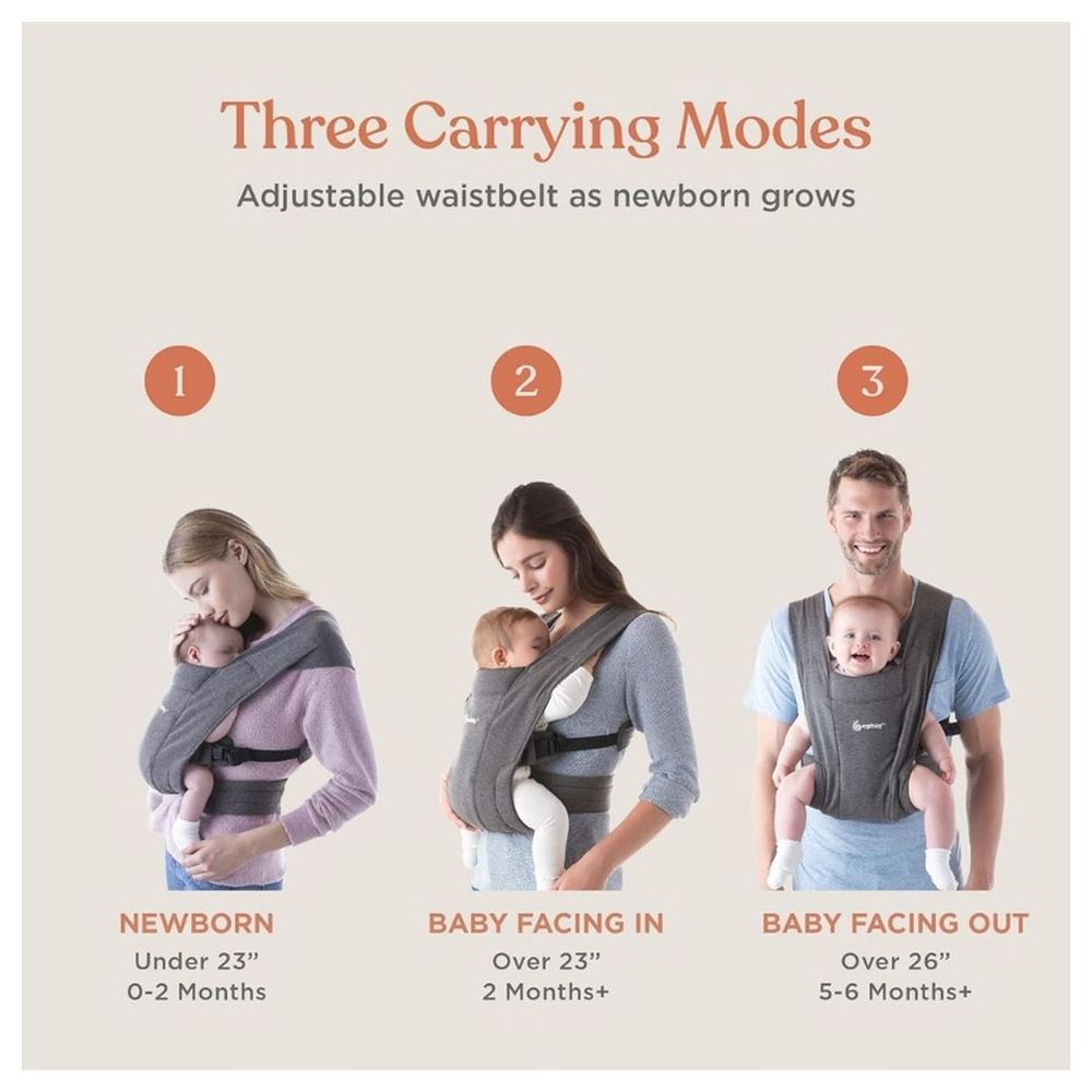 Ergobaby Embrace Newborn Carrier - Pure Black
