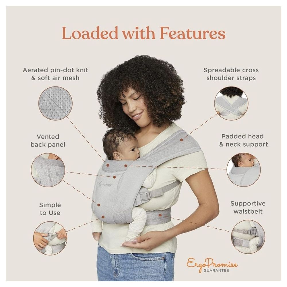 Ergobaby Embrace Soft Air Mesh Baby Carrier - Blue