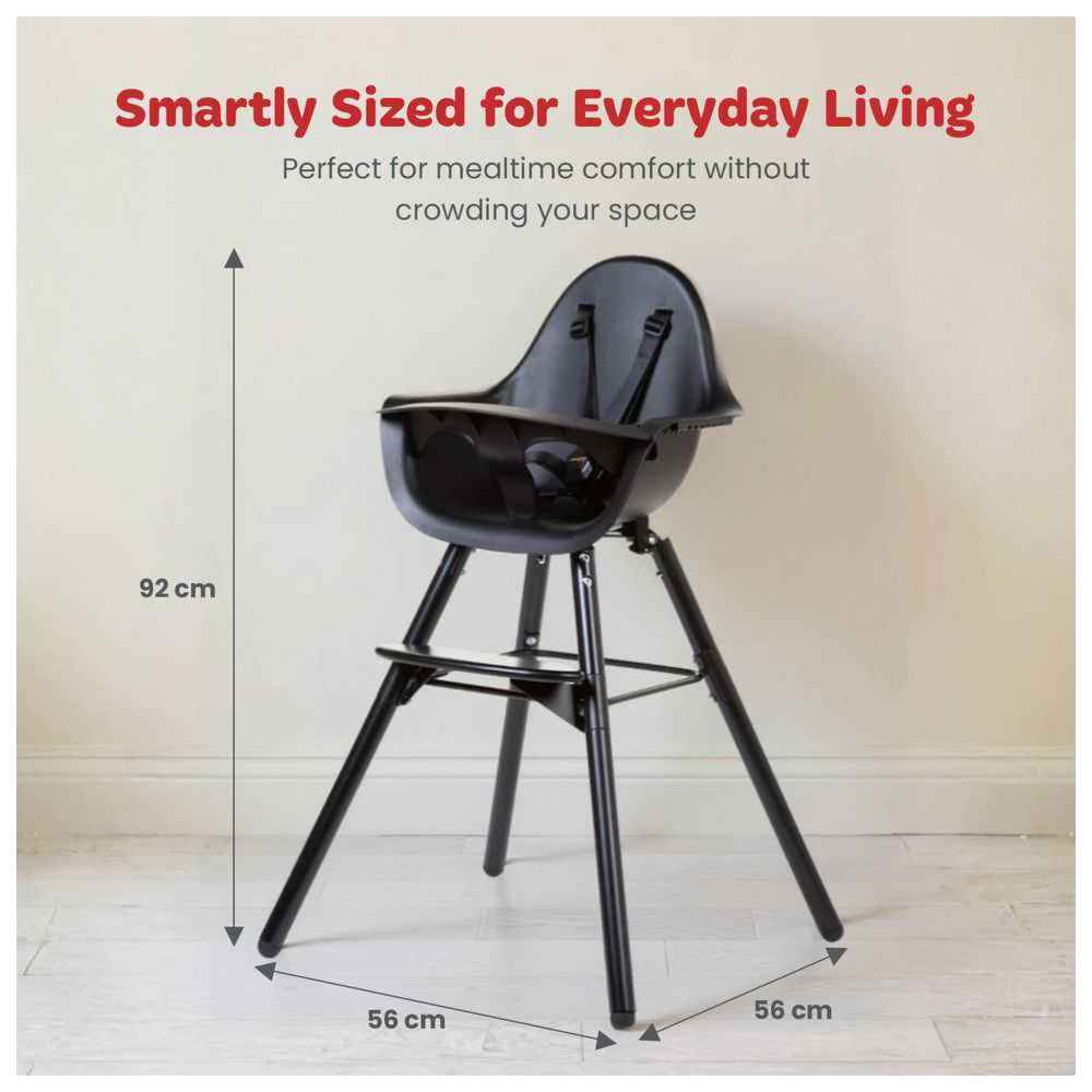CHILDHOME Evolu 2 Chair with Bumper Black