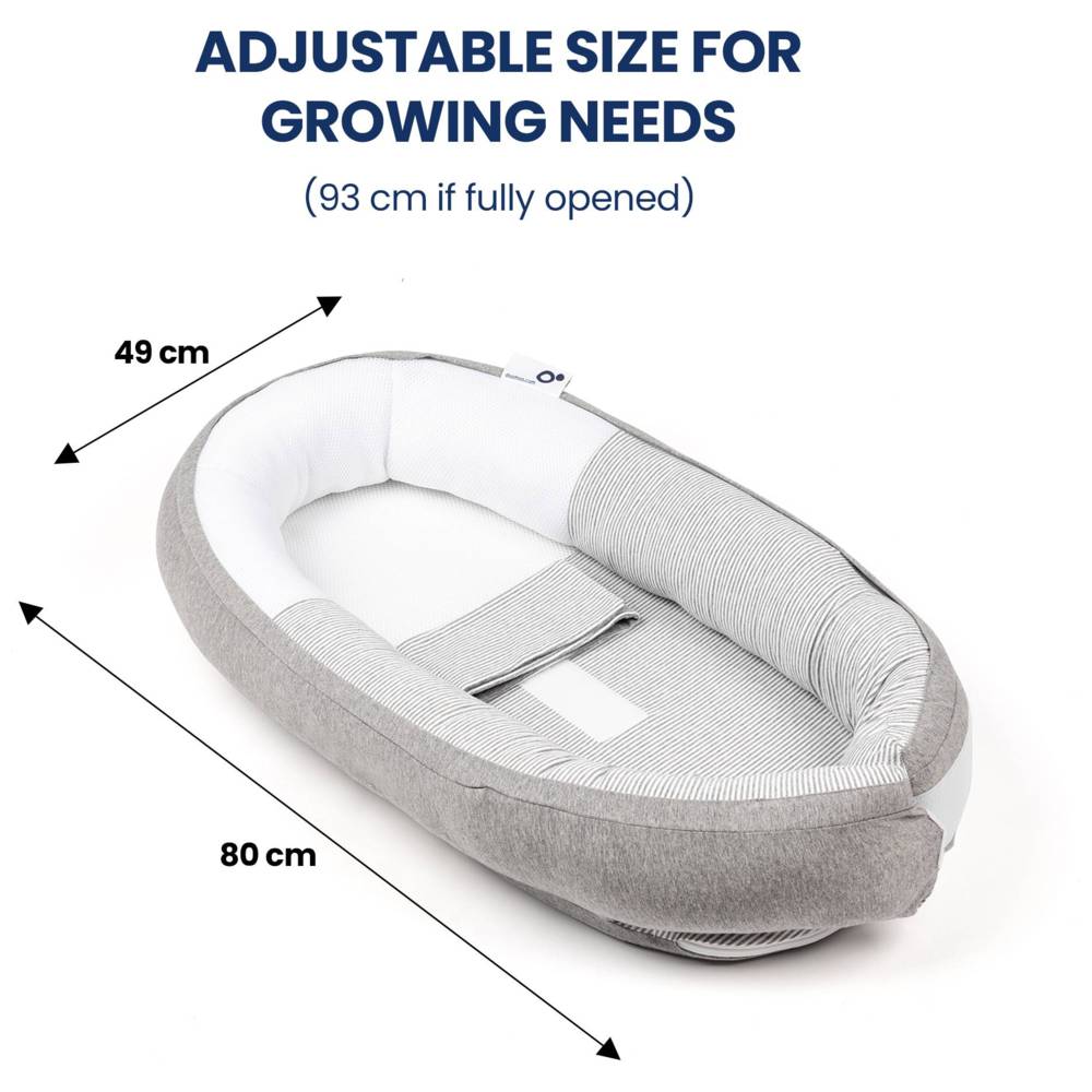 Doomoo Cocoon Baby Nest - Classic Grey