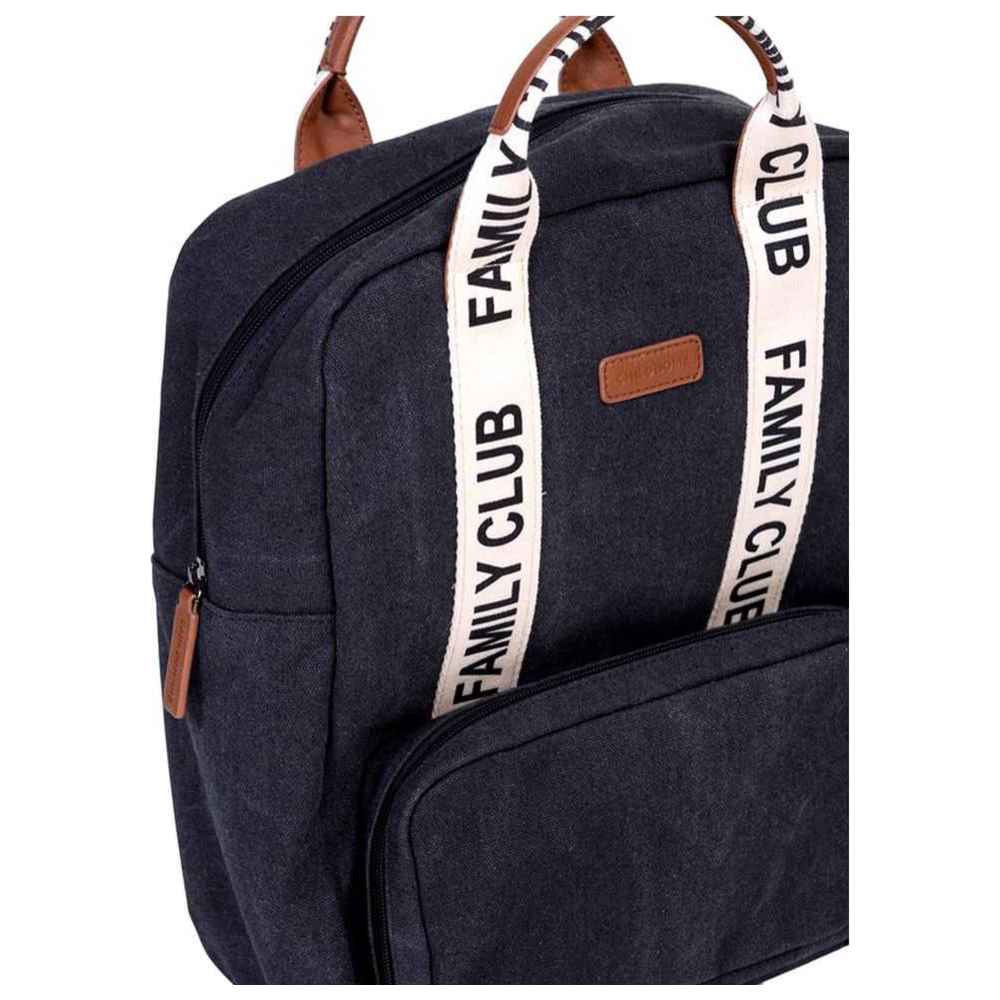Childhome - Signature Canvas Family Club Backpack - Black