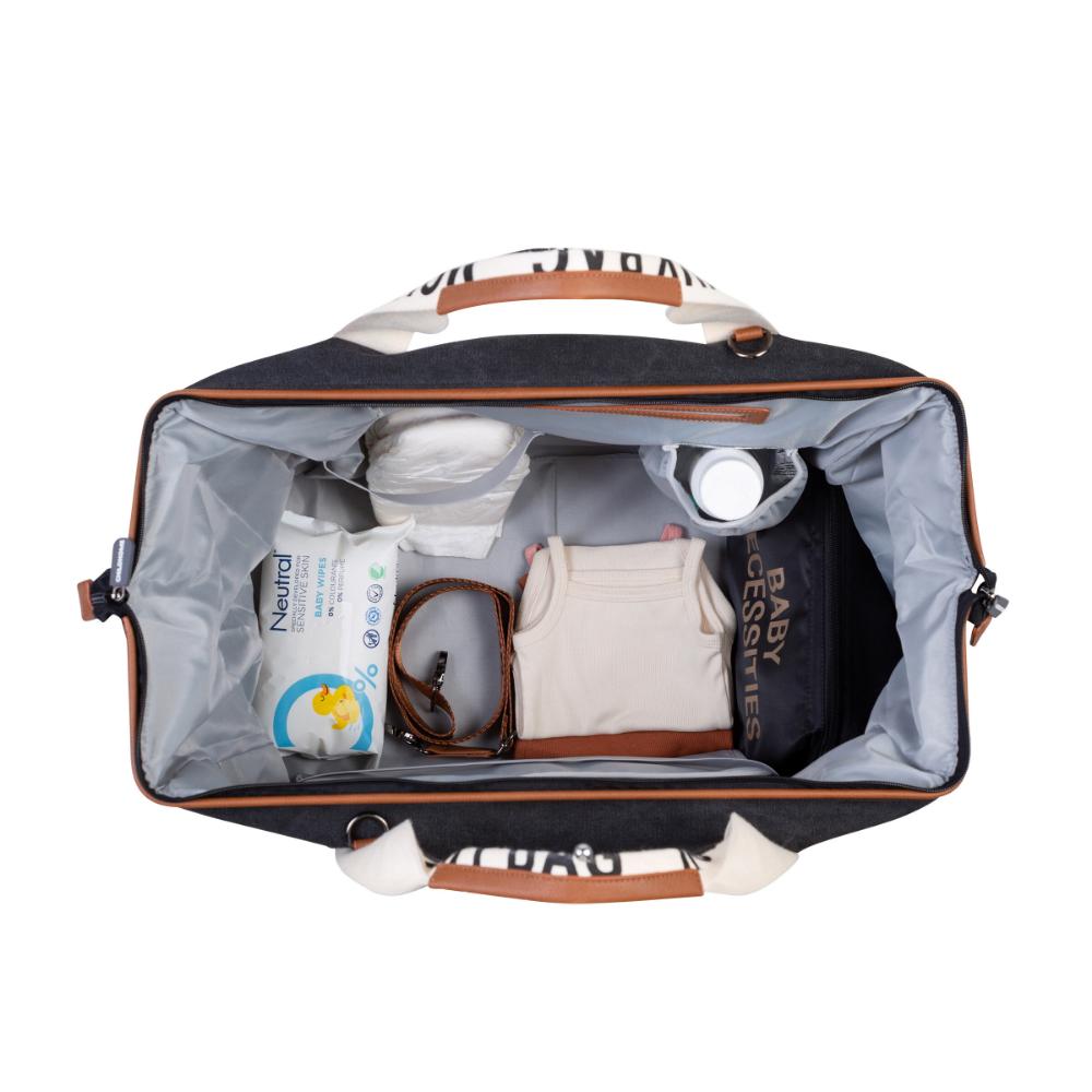 Childhome - Mommy Bag Signature Canvas - Black