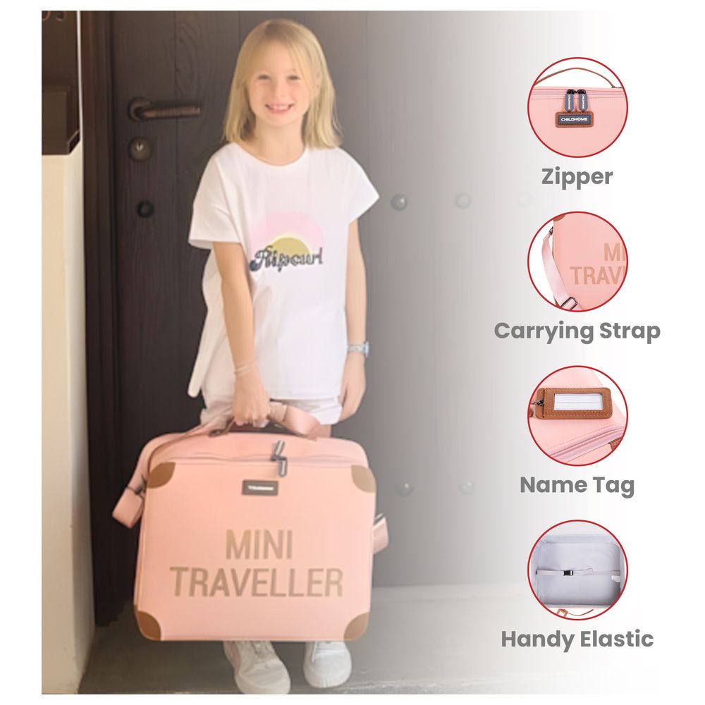 Childhome - Mini Traveller Kids Suitcase - Pink