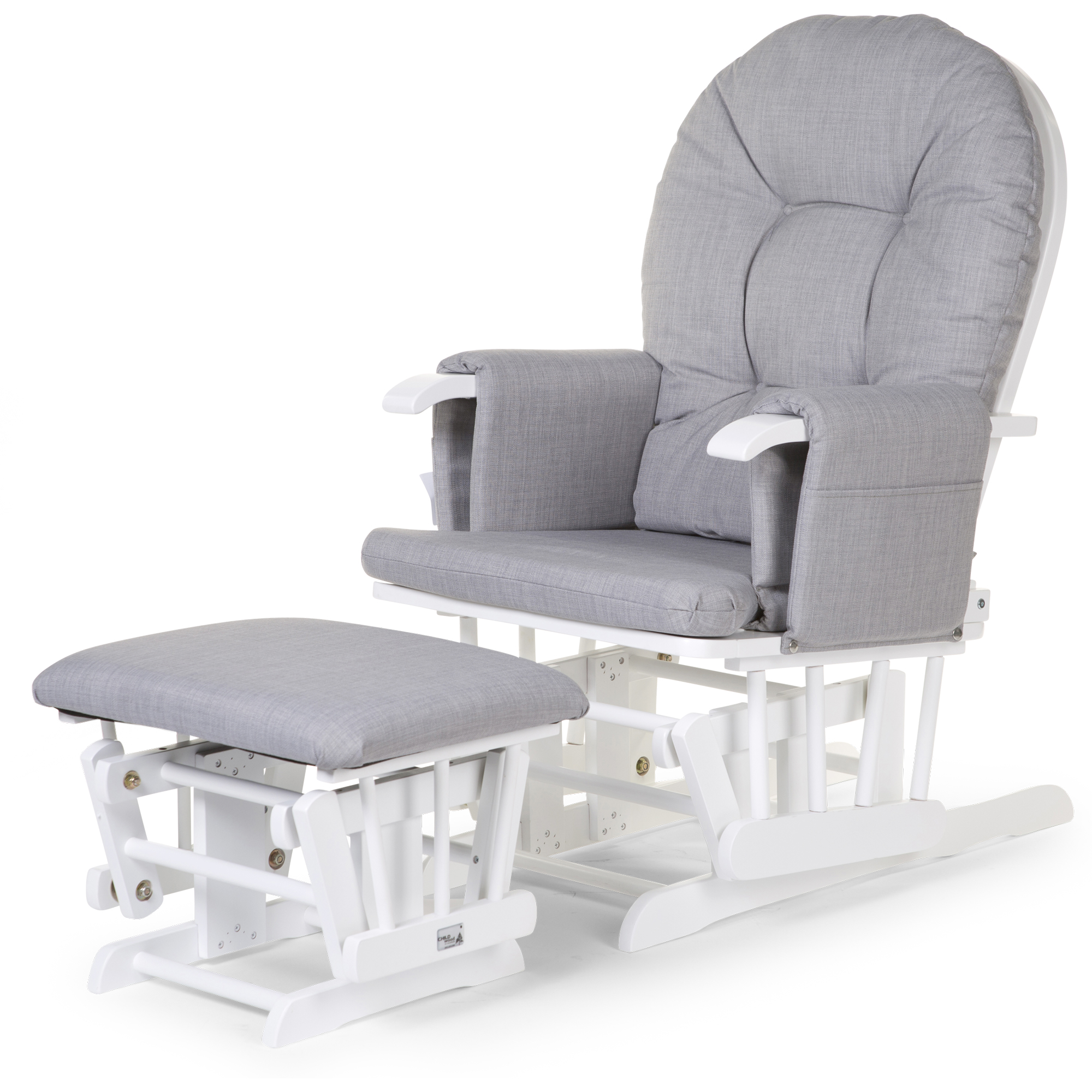 CHILDHOME - Gliding Chair With Footrest - Grey
