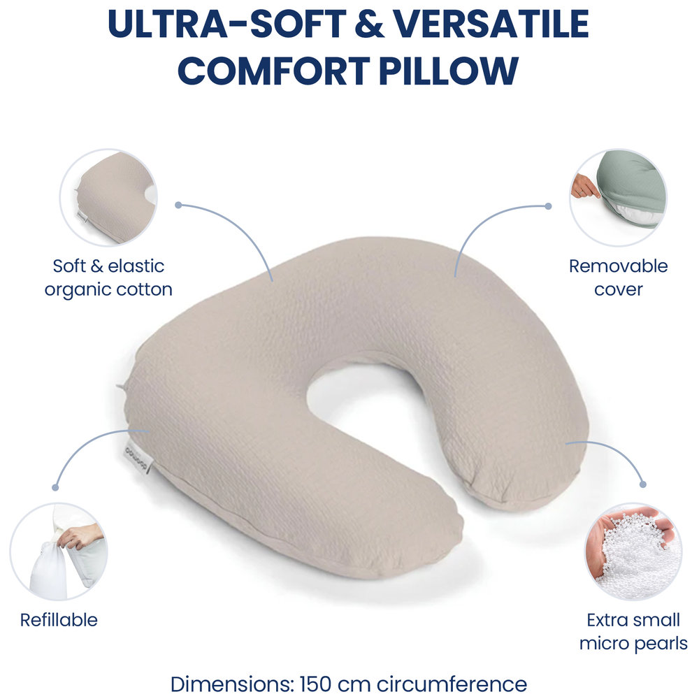 Doomoo - Softy Nursing Pillow - Tetra Jersey Sand