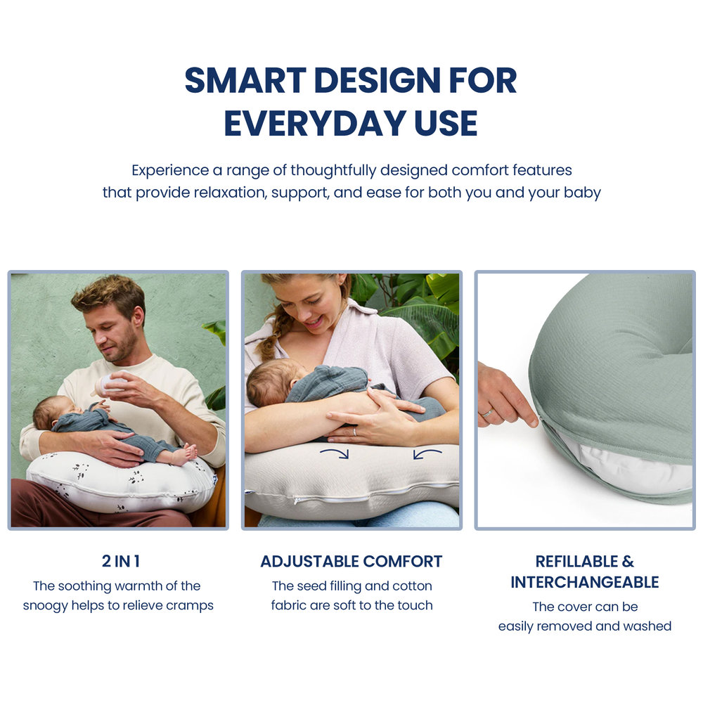 Doomoo - Softy Nursing Pillow - Tetra Jersey Sand