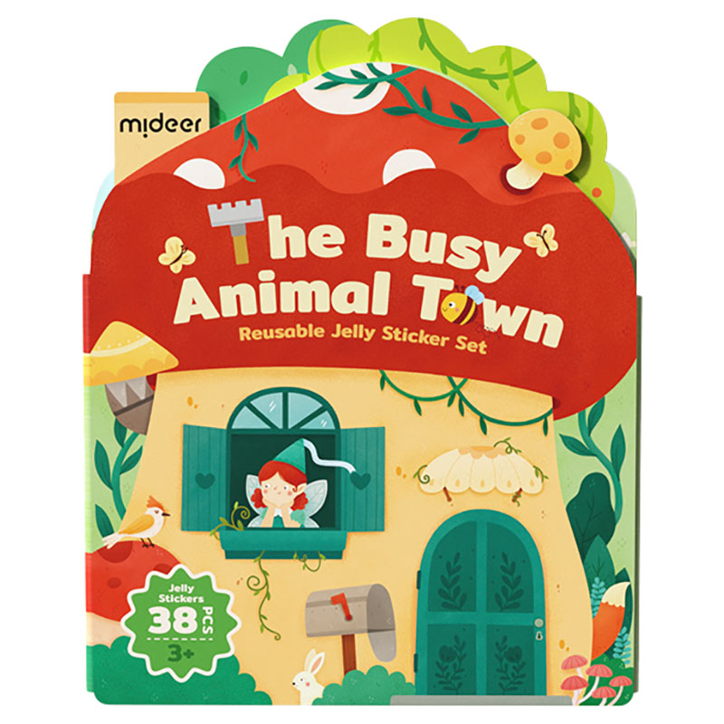 Mideer Reusable Stickers - Animal Town