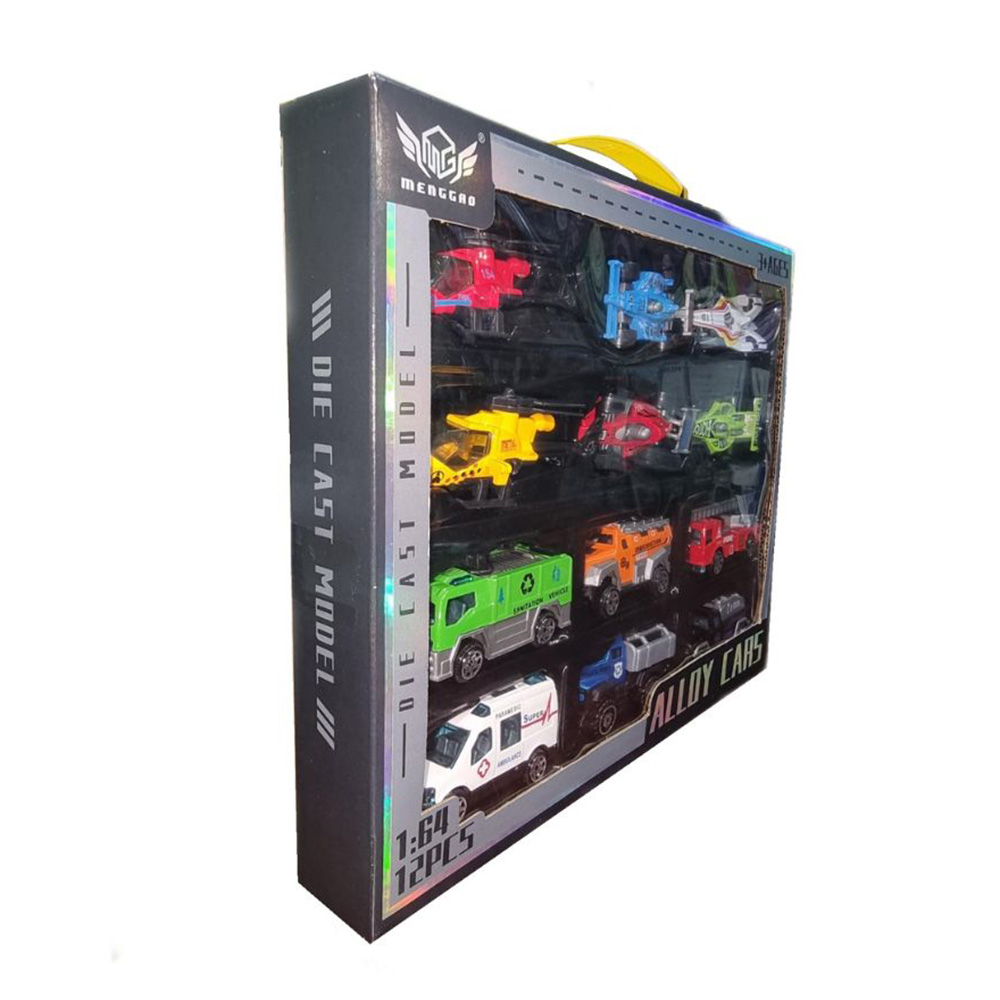 Jawda - 1:64 Die Cast Cars - 12 Pcs - Design May Vary