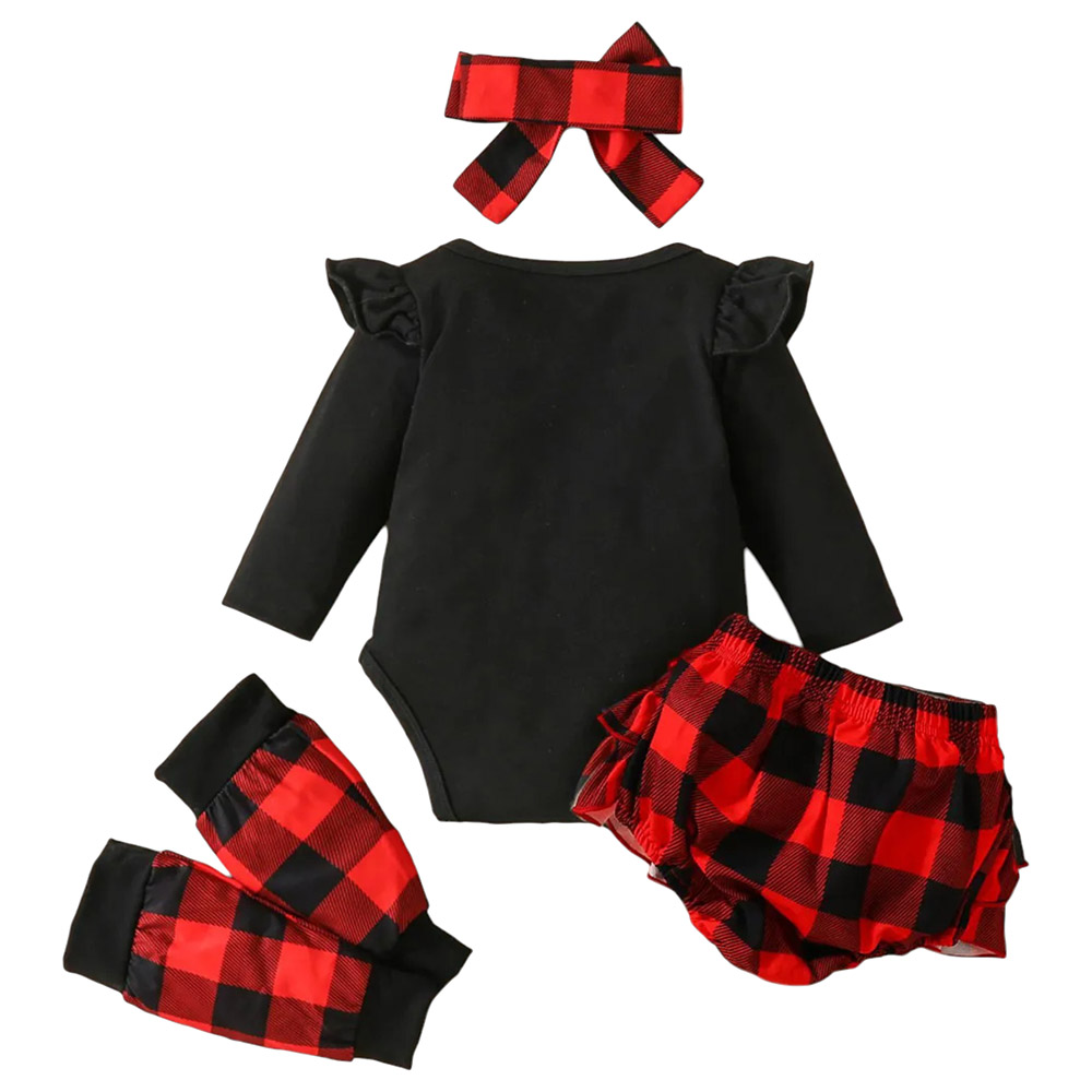 Highland My First Christmas Matching Set - Black - 4 Pcs