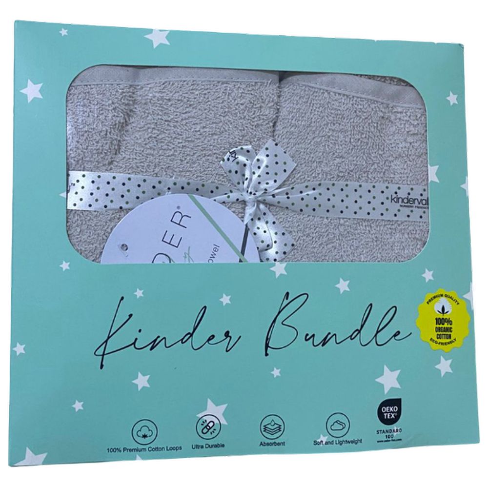 Kinder Valley - Hooded Towels Pack of 2 - Grey