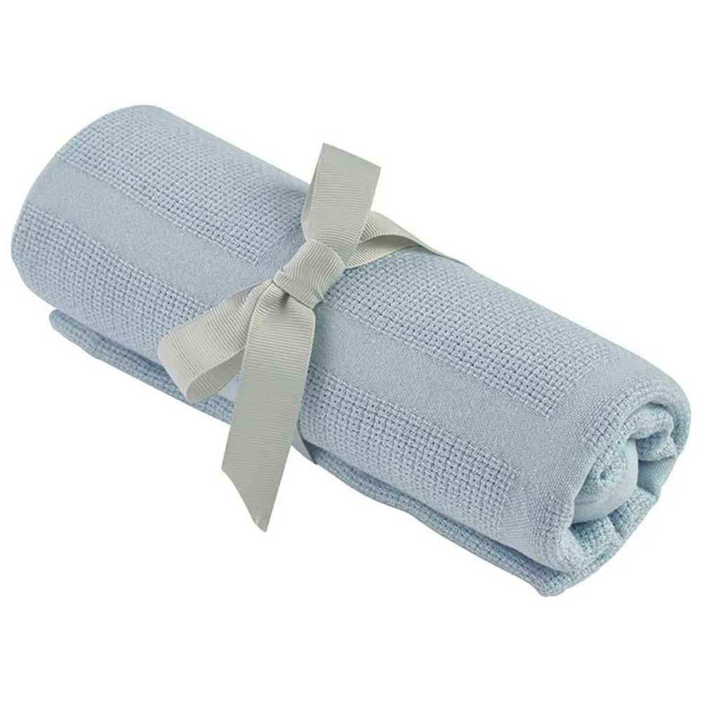 Kinder Valley Bamboo Cellular Blanket - Blue