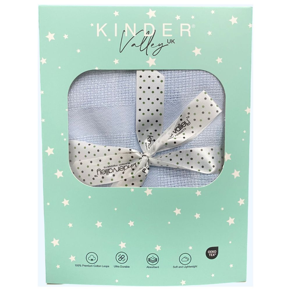 Kinder Valley Bamboo Cellular Blanket - Blue