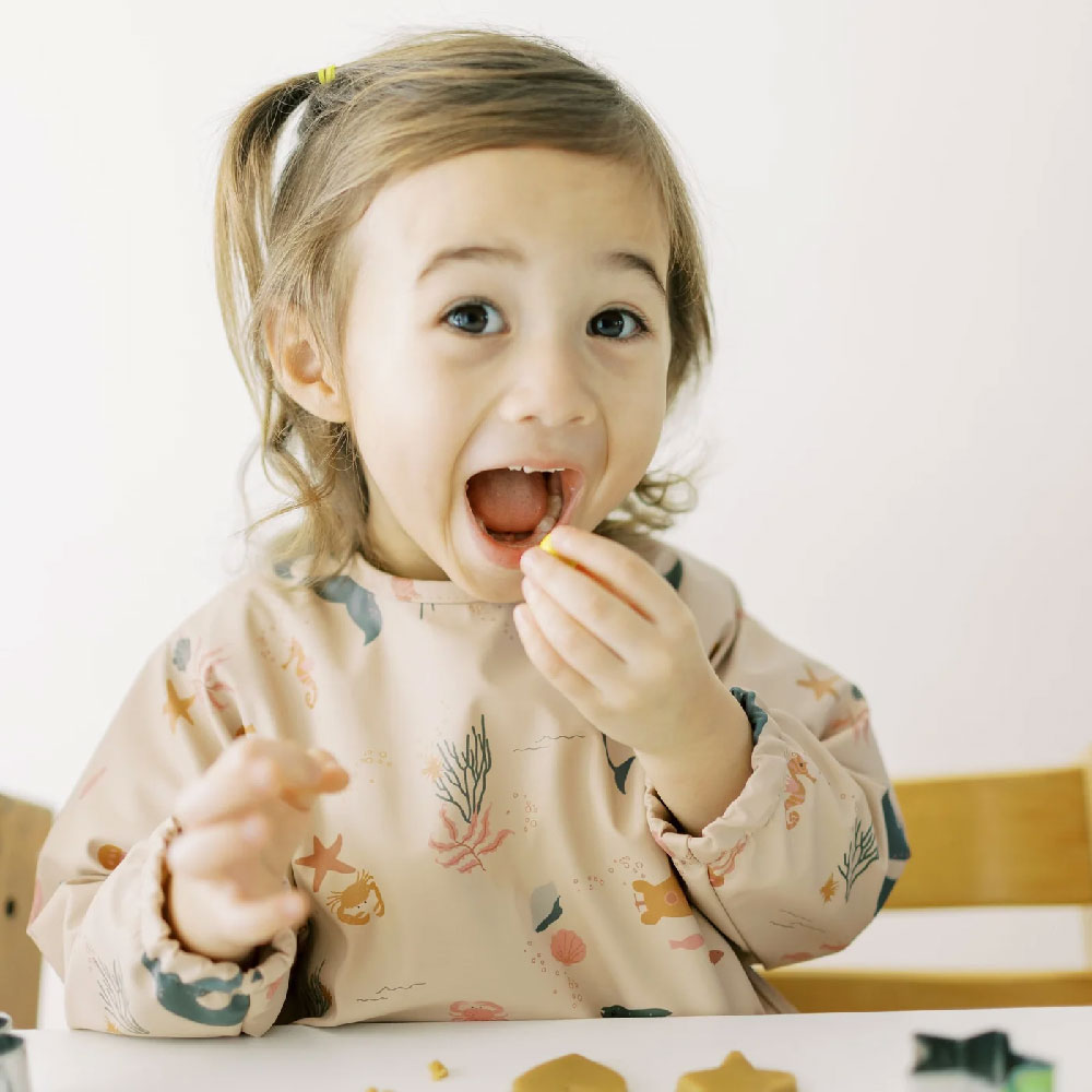 Milk It Baby - Sleeved Bib - Ocean Friends