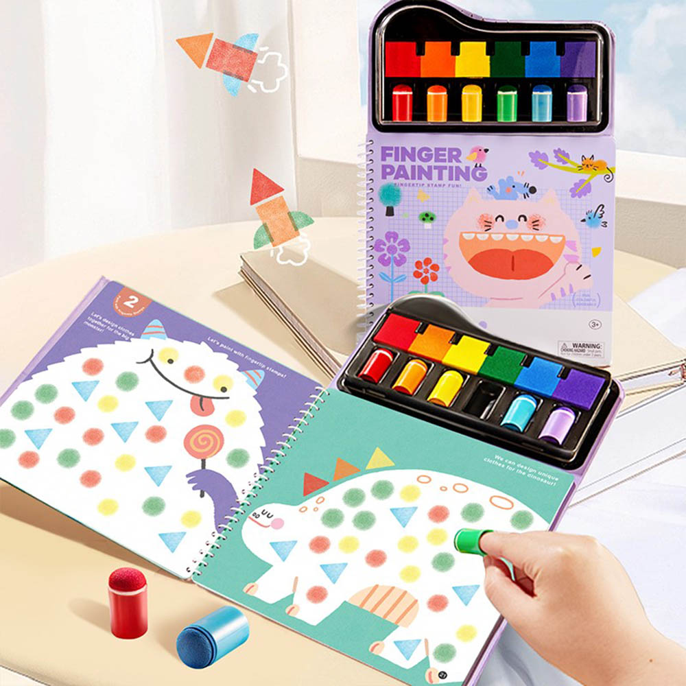 Jar Melo - Finger Painting - Fingertip Stamp Fun - 7 Pcs