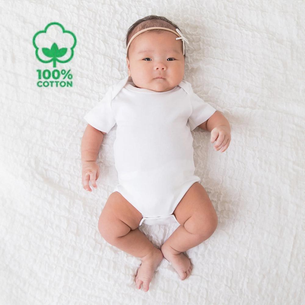 Tiny Toes 100% Cotton Short Sleeve Bodysuits - Pack of 5