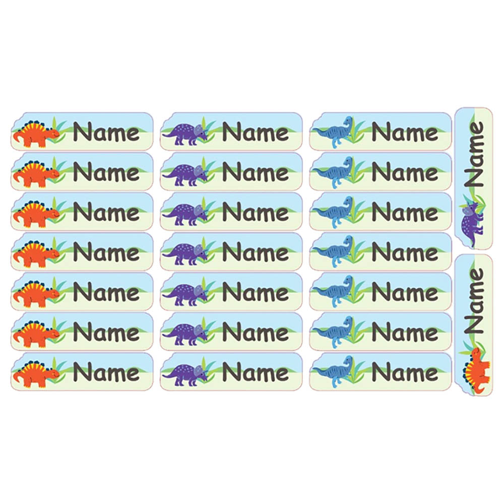 Mylabels - Personalized Iron On Labels - Smiling Dino - Pack of 50