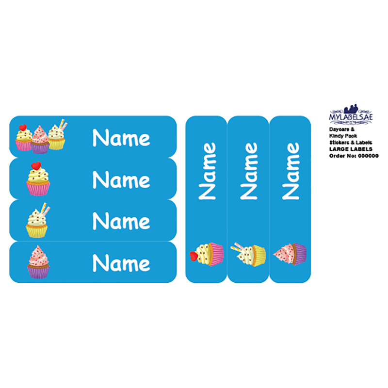 Mylabels - Personalized Labels - Cup Cake - Pack of 30 - Large