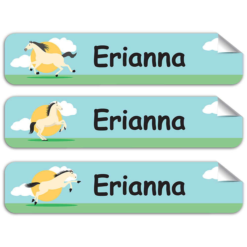 Mylabels - Personalized Labels - Adventures Horse - Pack of 107