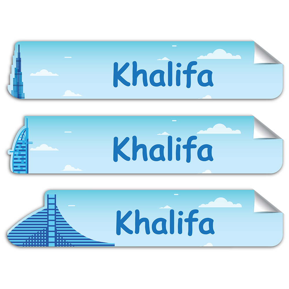 Mylabels - Personalized Labels - Dubai Skyline - Pack of 107