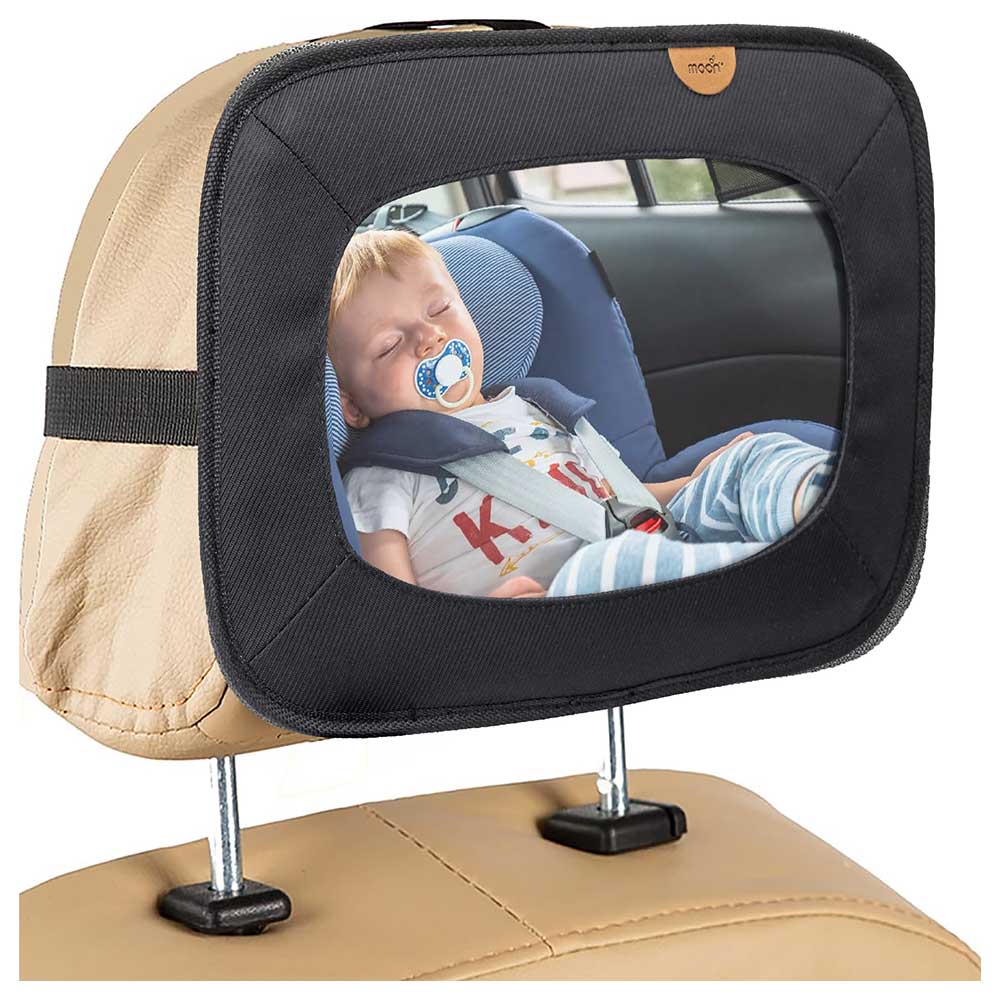 Moon - 360 Degree Baby Back Seat Mirror - Black Twill