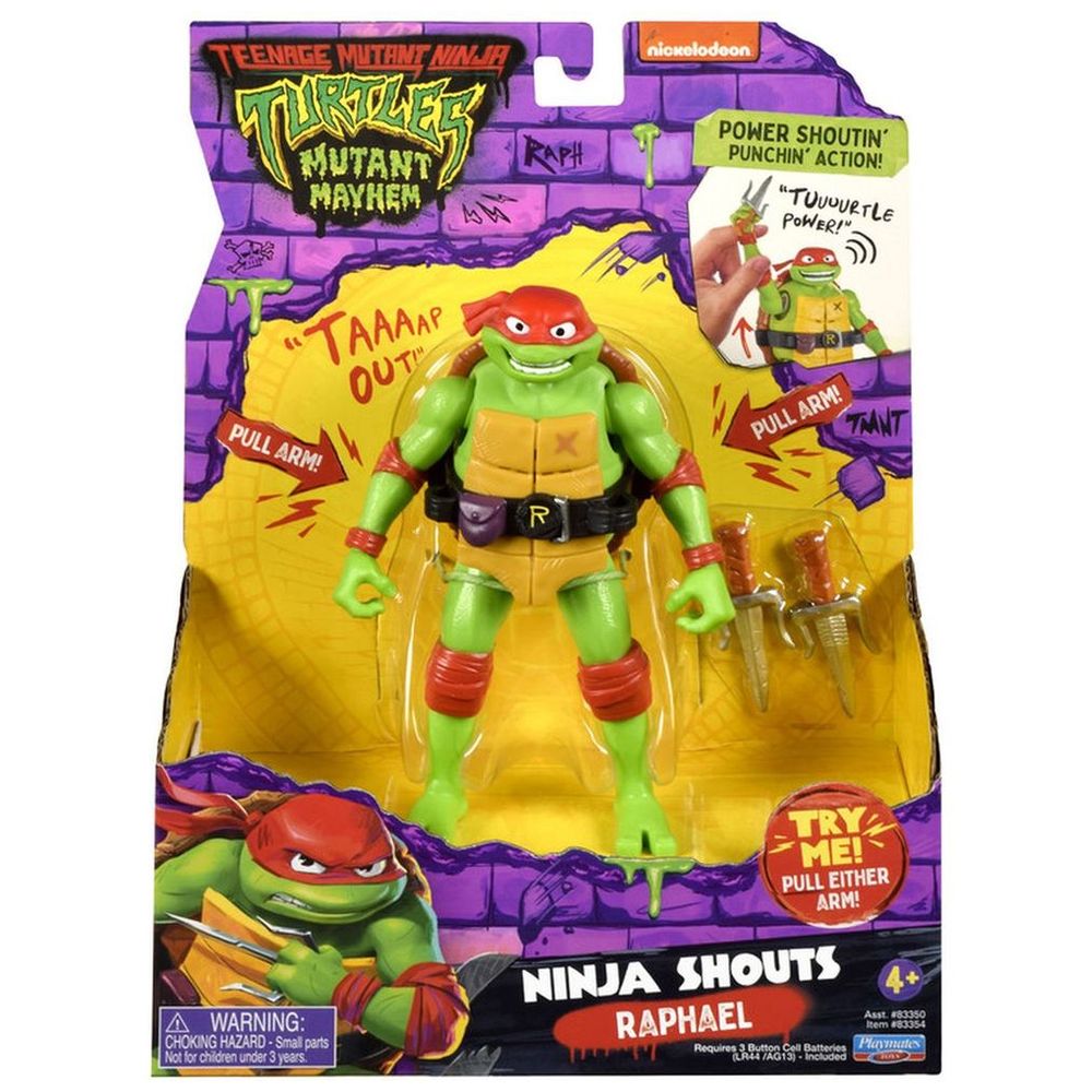 Playmates Toys - Ninja Shouts Raphael Figure - 5.5-Inch