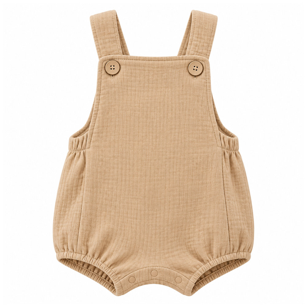Mon.amelissa Personalized Terry Romper - Walnut