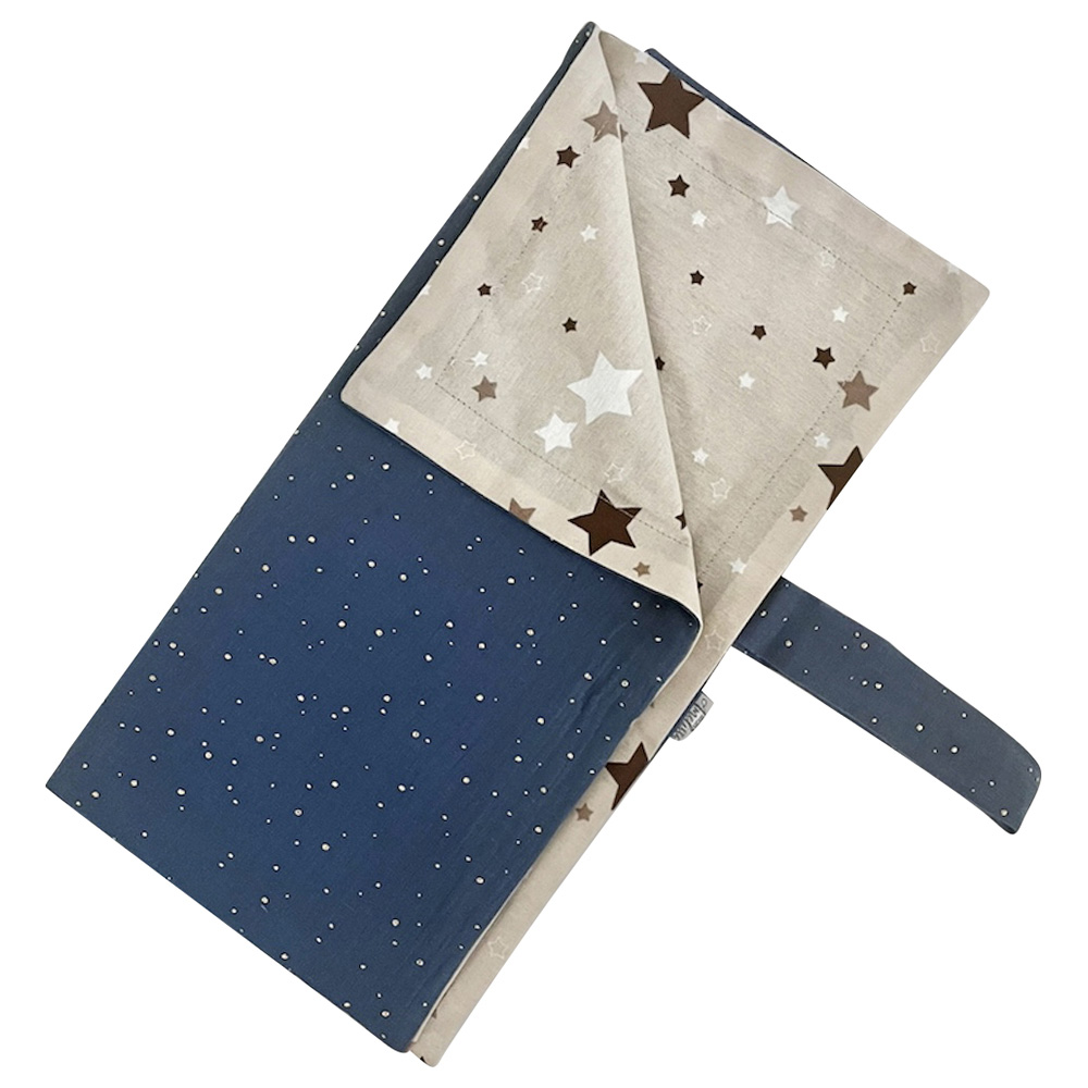 Mon.Amelissa - Personalised Cotton Blanket With Hanger - Blue - 70x70cm