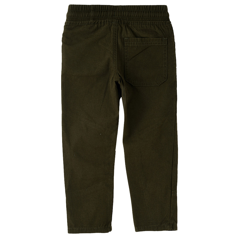 Jam Woven Solid Trousers - Green