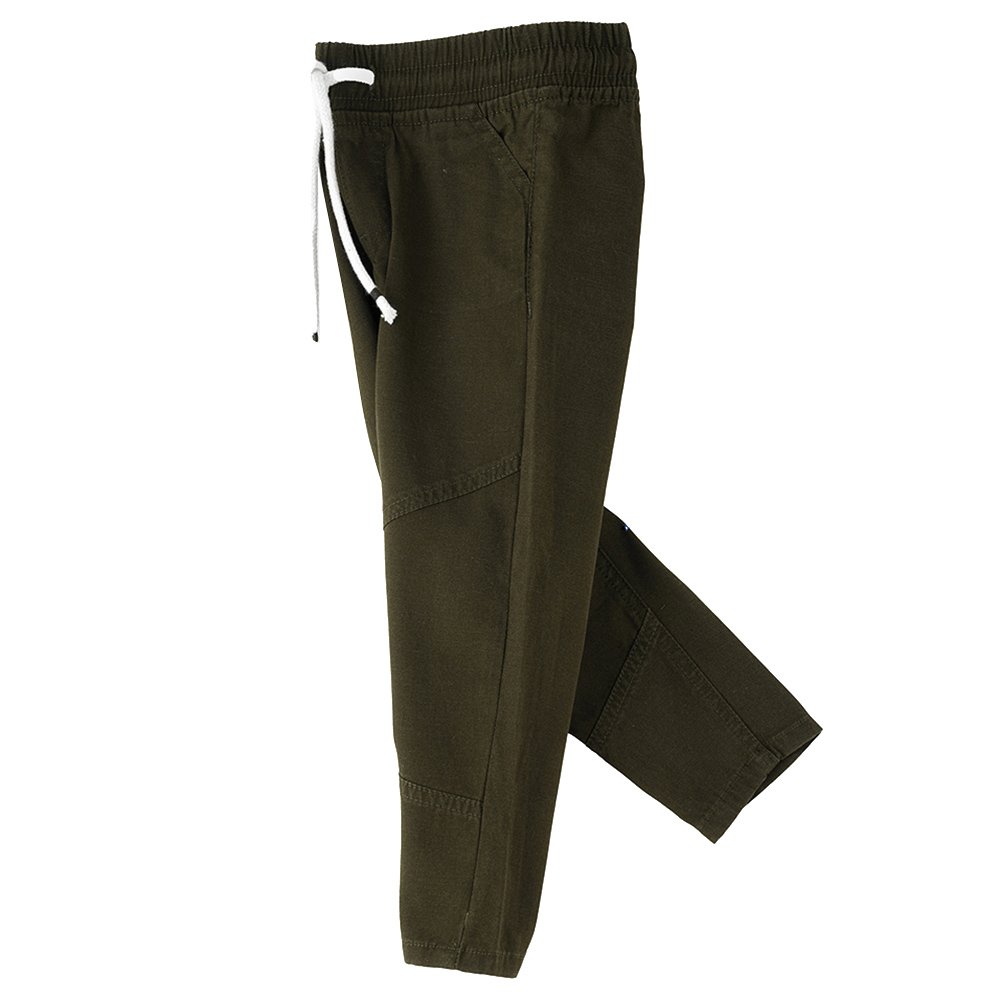 Jam Woven Solid Trousers - Green