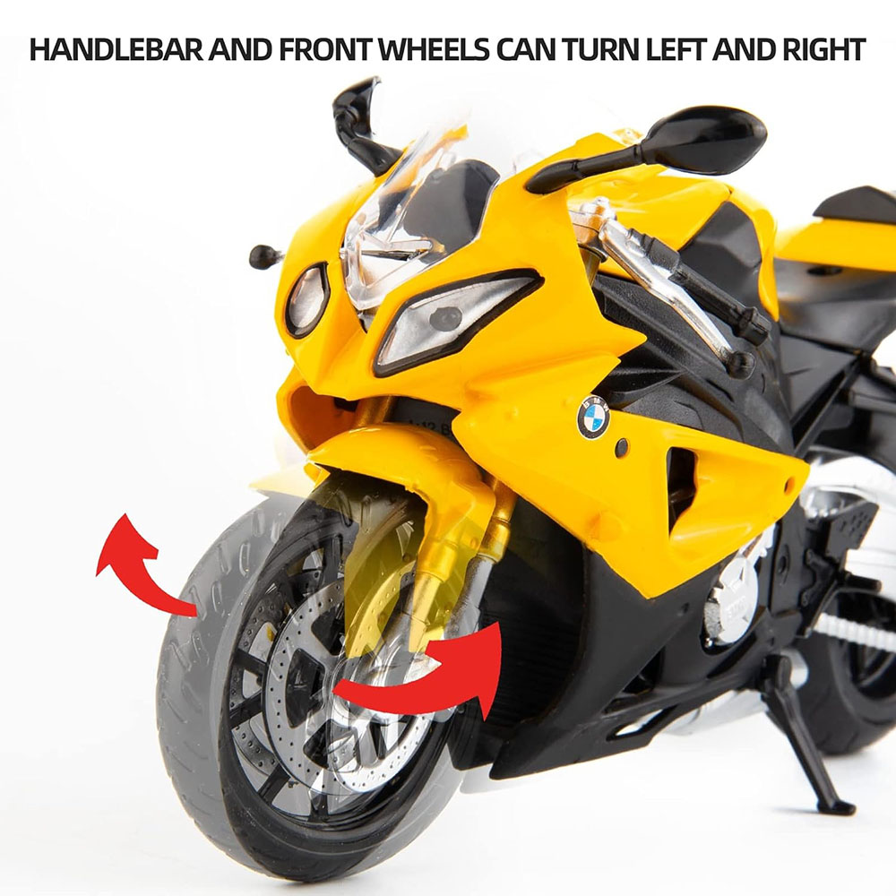 Msz - 1/12 BMW S1000Rr Bike Die-Cast Replica - Yellow