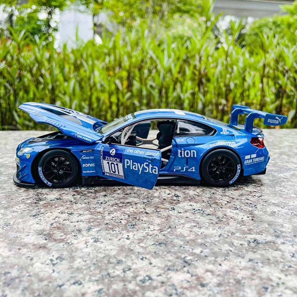 Msz - 1/32 BMW M6 Gt3 Car Die-Cast Replica - Blue