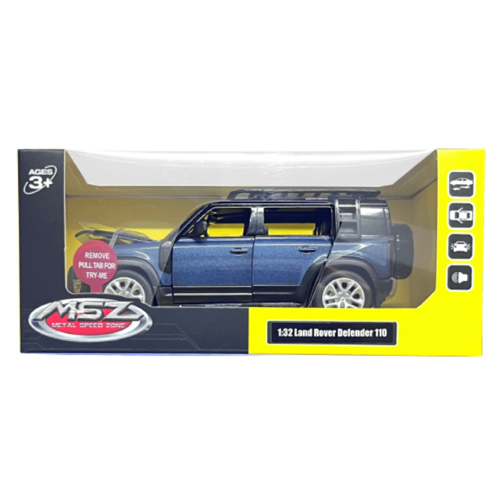 Msz - 1/32 2020 Land Rover Defender 110 Car Die-Cast Replica - Blue