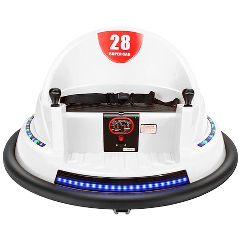 Megastar Ride On R C Electric 6V Drift Swingster Baby Car White