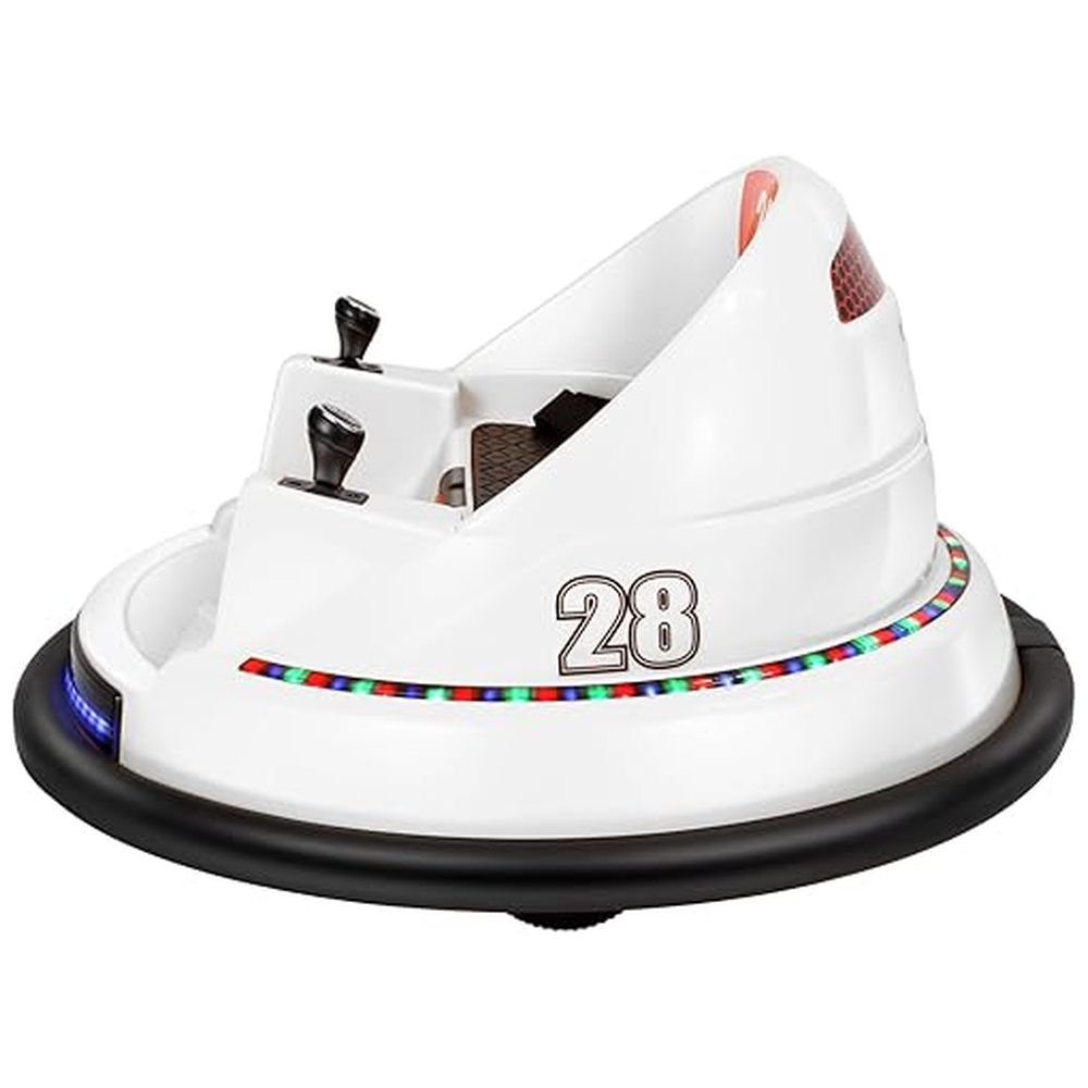 Megastar Ride On R C Electric 6V Drift Swingster Baby Car White