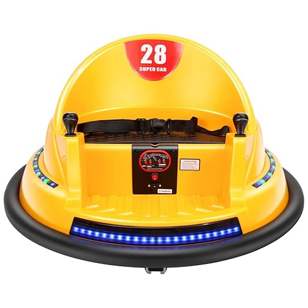 Megastar - Ride On R/C Electric 6V Drift Swingster Baby Car - Yellow