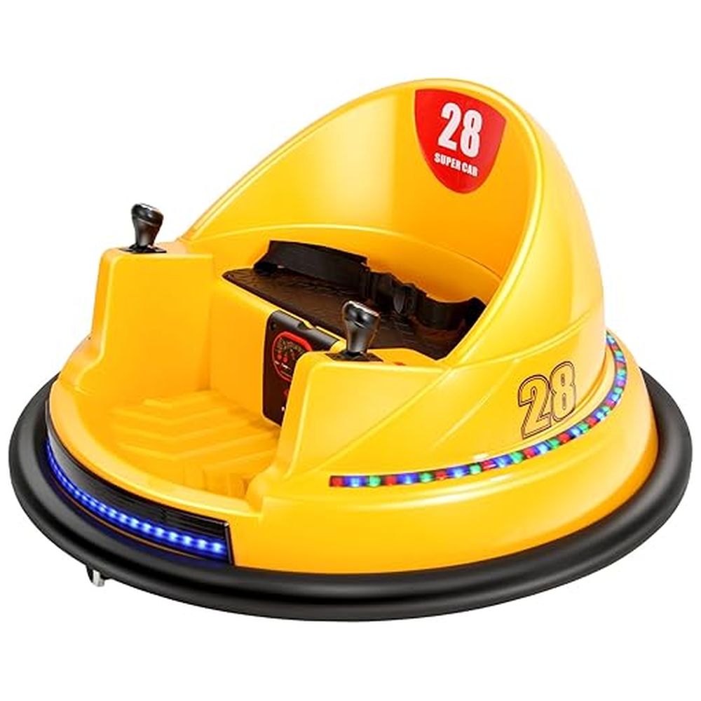 Megastar - Ride On R/C Electric 6V Drift Swingster Baby Car - Yellow