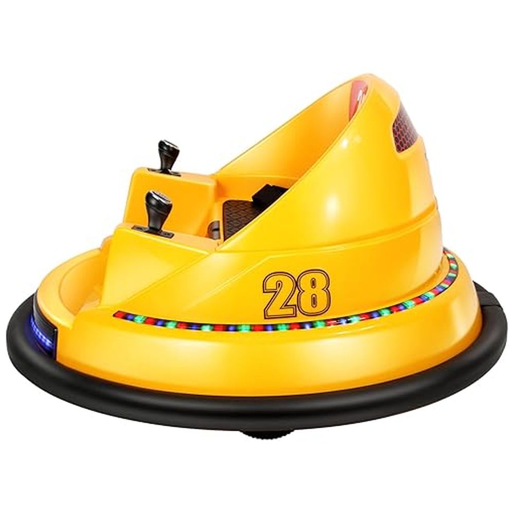 Megastar - Ride On R/C Electric 6V Drift Swingster Baby Car - Yellow