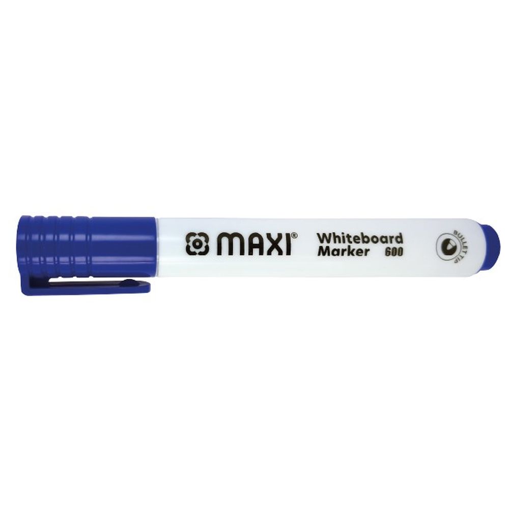 Maxi - Bullet Tip Whiteboard Marker - Blue - 10pcs