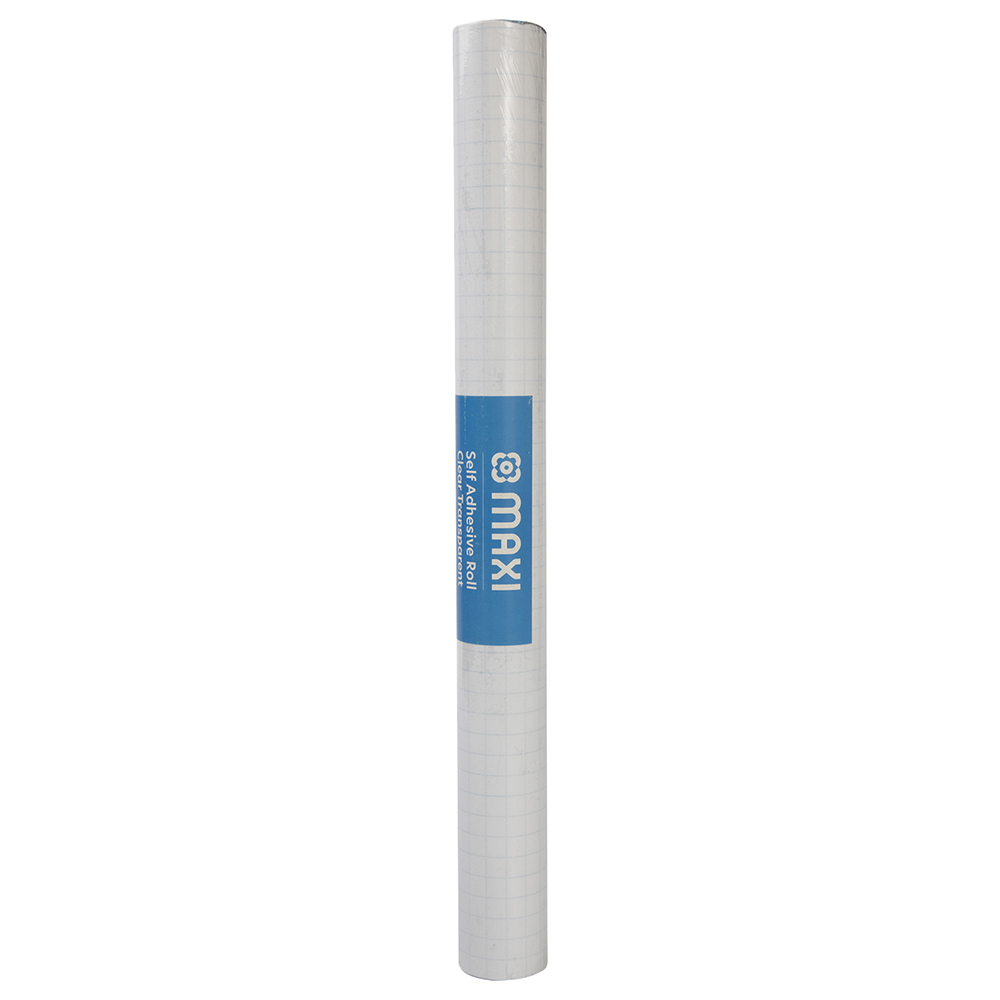 Maxi - Self Adhesive Book Cover Roll - Clear - 0.45x3 m