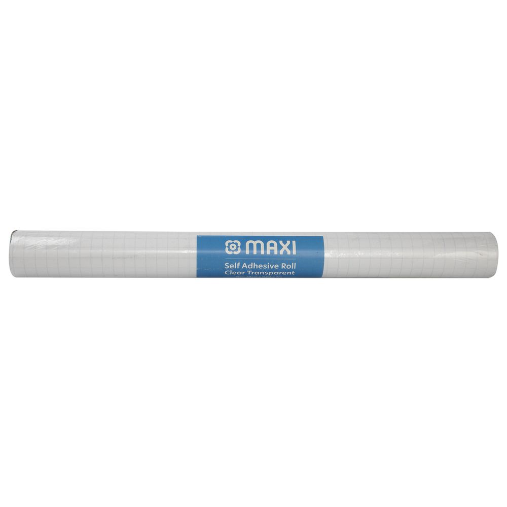 Maxi - Self Adhesive Book Cover Roll - Clear - 0.45x3 m
