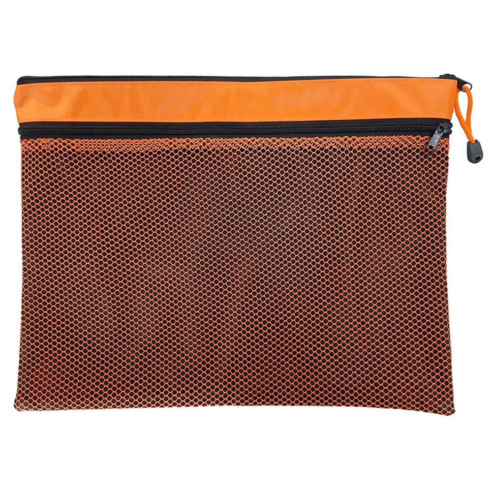 Maxi - A4 Double Zipper Hexa Mesh Bag - Style May Vary