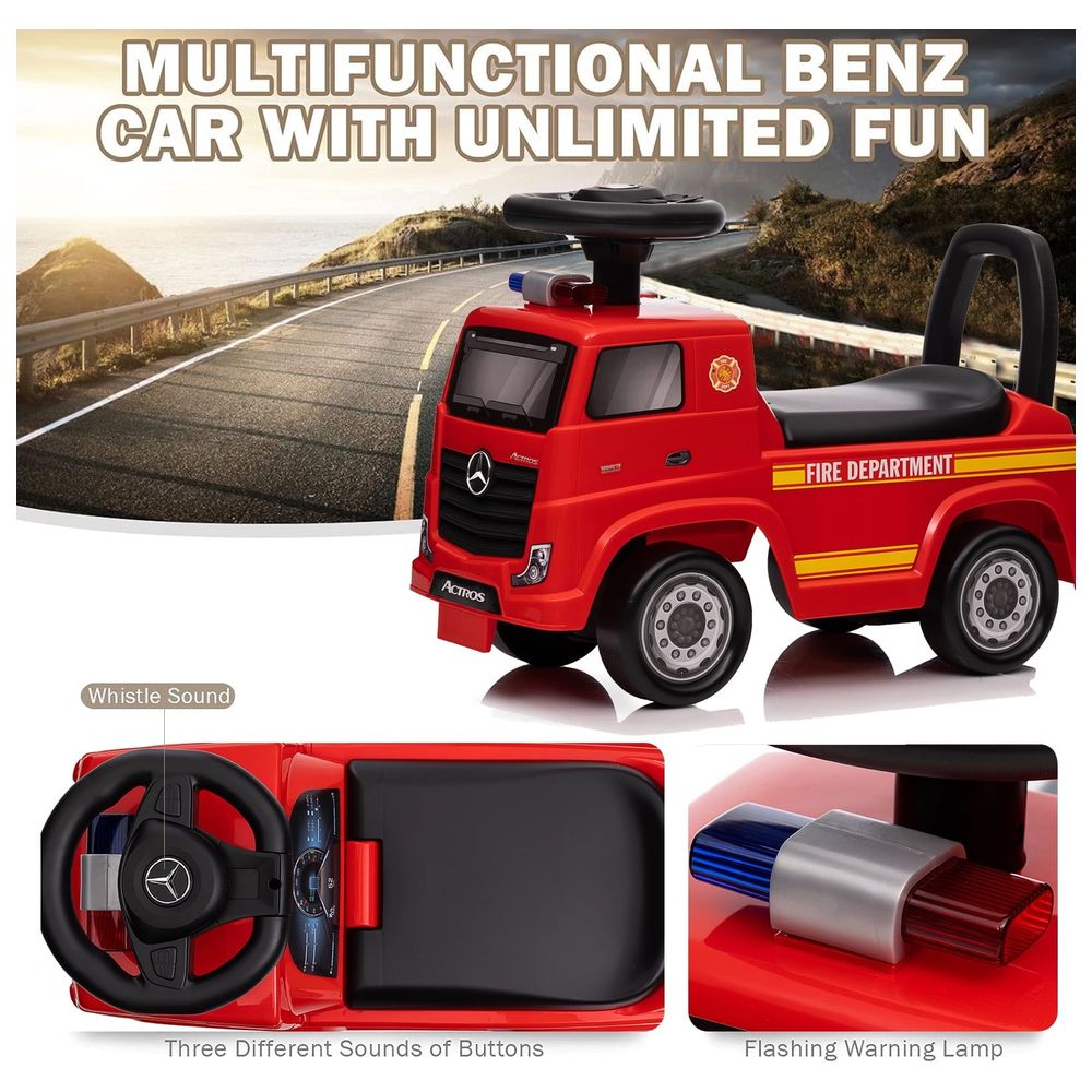 Myts - Mercedes Benz Actros Fire Fighting Push Car - Red