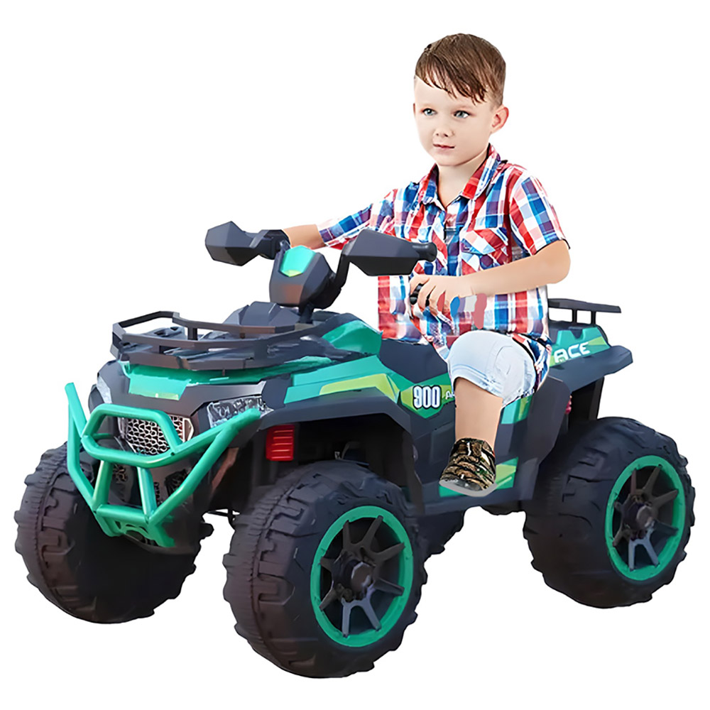 Myts - 12V Kids 900 ACE Sports Atv Quad Bike - Grey