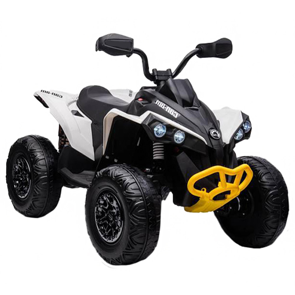 Myts - Licensed ATV 4 Wheeler Electric Quad Bike - White