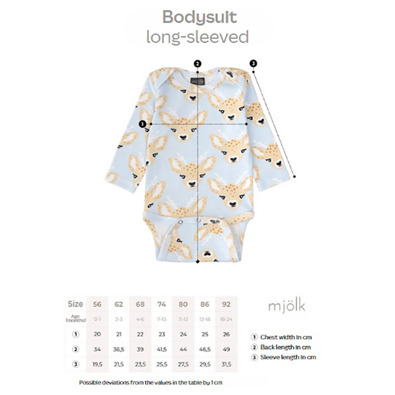 Mjolk Lemons Long Sleeve Bodysuit