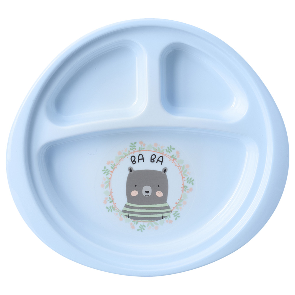 Uniq Kidz Baby Divided Feeding Plate - Blue