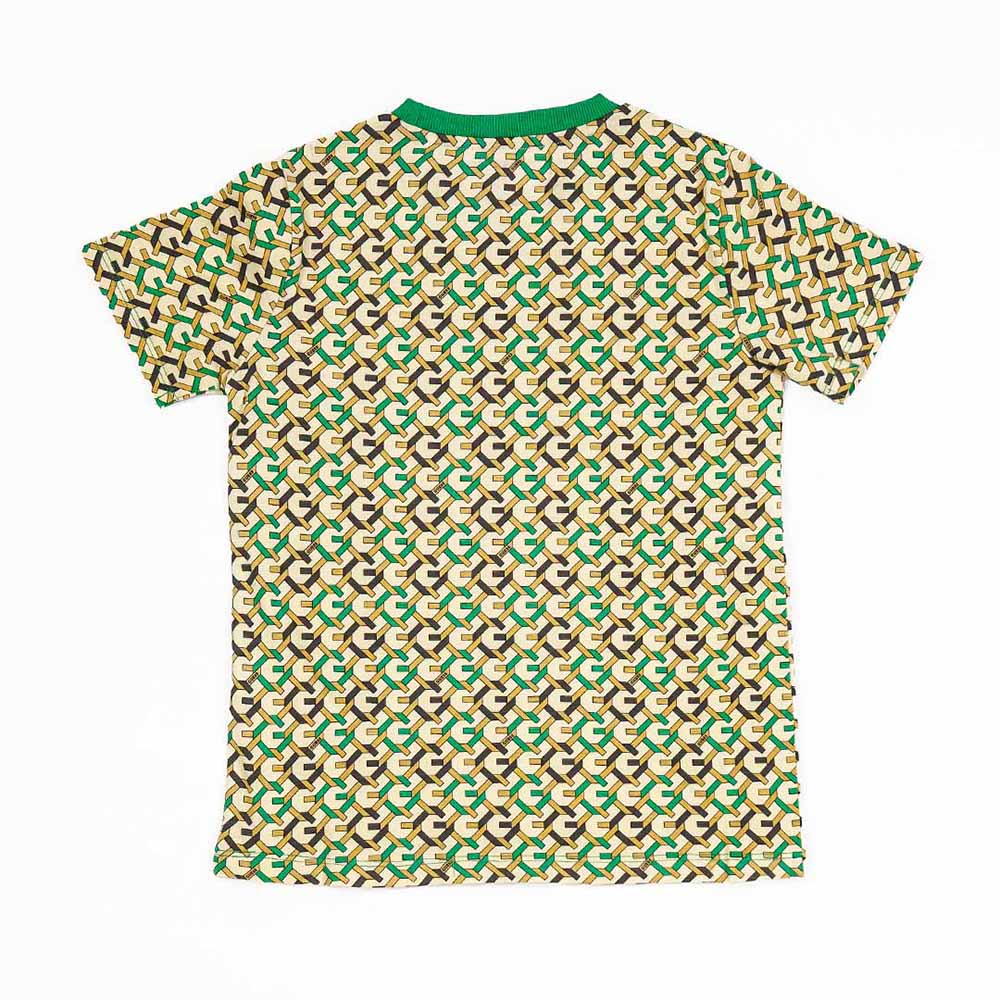 Guess - Boy's Printed Round Neck T-Shirt - Green