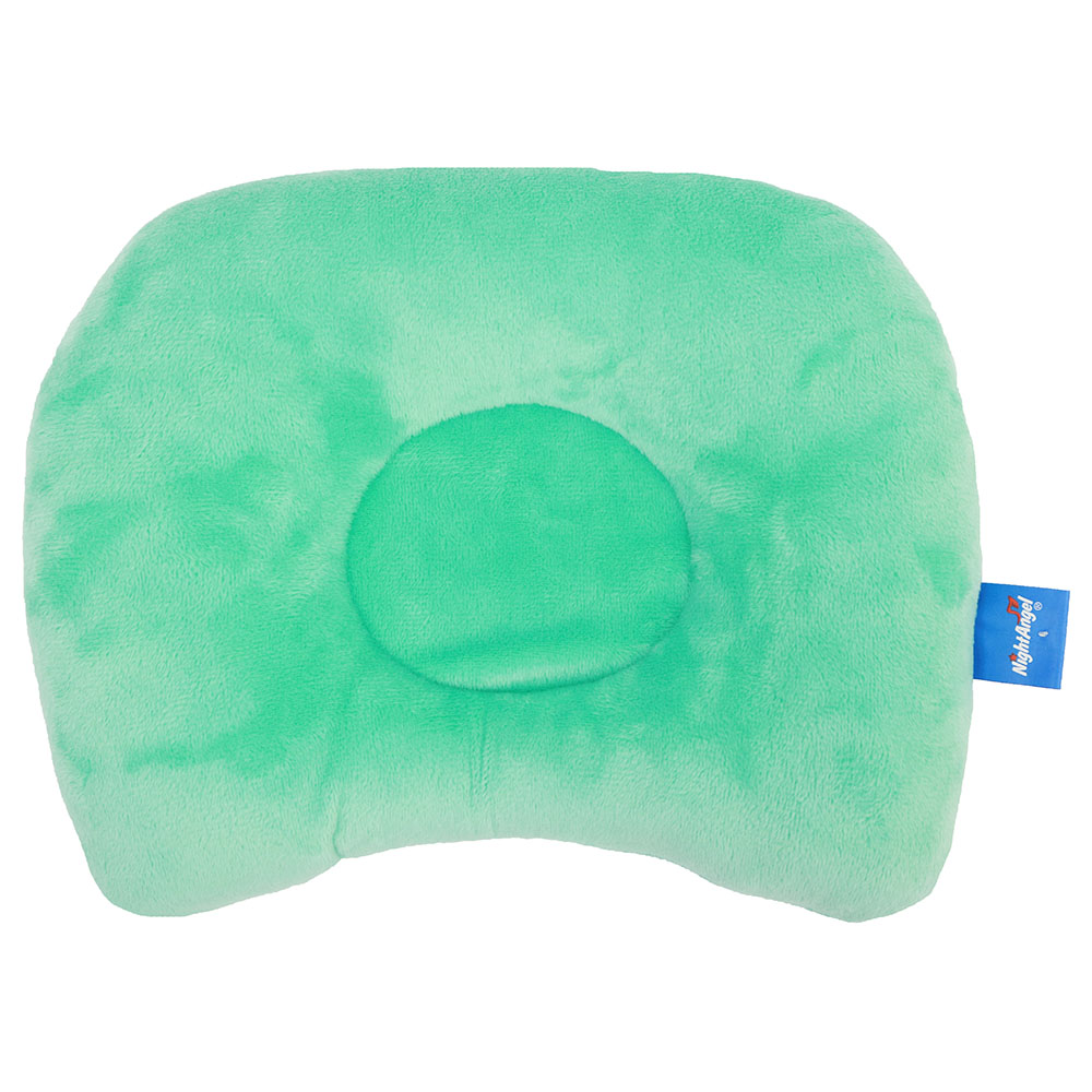 Night Angel - Star Infant Pillow - Newborn Flat Head & Neck Aid- Green
