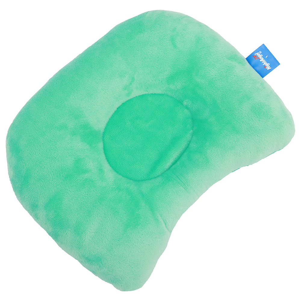 Night Angel - Star Infant Pillow - Newborn Flat Head & Neck Aid- Green